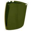 Lincoln OMNIShield Lens Shade 5 IR KP3759-1 polycarbonate face shield for welding helmets, green tint, IR protection.