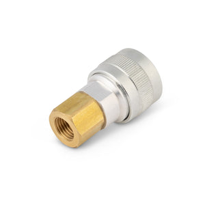 Lincoln SAR Schrader 1/4 inch socket with 1/4 inch female NPT KP5526-1 for VIKING 3250D FGS supplied air respirator