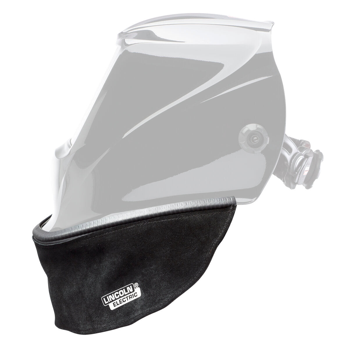 Lincoln Split Leather Helmet Bib with Press Fit Seal KP3729-1 - WeldingMart.com