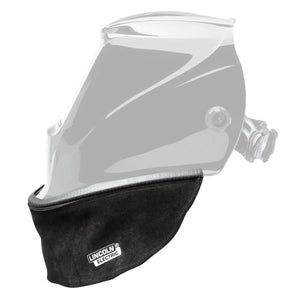 Lincoln Split Leather Helmet Bib KP3729-1 for Lincoln welding helmets adds neck protection and comfort—essential welding accessory.