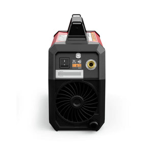 Lincoln Sprinter 180Si K5453-1 portable welder front view with control panel, fan vent, power switch, and durable red-black design.