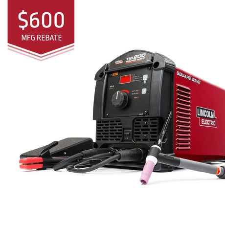 Lincoln Square Wave TIG 200 TIG Welder - Versatile Portable Welding Machine - K5126-1 - WeldingMart.com