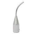 A close-up of the Lincoln ST11 Tip, Curved KP52044-1 displays its conical base tapering to a slender curved end, made from wear-resistant alloy for ultrasonic cleaning devices, set against a plain white background.