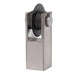 A close-up of the Lincoln ST12 Tip, Single Wheel KP52042-1 shows its black wheel mounted between two silver supports on a rectangular metal base, highlighting its wear-resistant alloy construction against a plain white background.