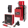 The Lincoln ST250 5 x 5 Seam Tracker Standard System One-Pak K52007-0505 includes a CS250 unit, Beam Tracker control box, power box, probe, clamp, and mounting bracket—perfect for automated welding seam tracking applications.