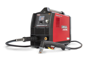 Lincoln Tomahawk 45 Plasma Cutter with 20' Hand Torch K5458-1, digital display, red/black, welding tool at WeldingMart.