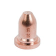 A copper-colored metal nozzle with the marking LC 25 engraved on its side, likely a Lincoln plasma consumable for a plasma cutter such as the Tomahawk 375 AIR, standing upright against a white background.