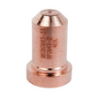 A close-up of a copper Tomahawk 625 plasma cutter nozzle with engraved markings on its side, shown against a white background.