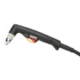 The Lincoln Tomahawk LC65 Handheld Plasma Replacement Torch 25 ft (7.5m) K2848-1 features a black ergonomic handle, yellow trigger, and silver nozzle tip with visible branding and a thick black cable for the Tomahawk 1000.