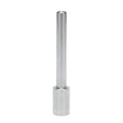 The Lincoln TX03 Extension Tip, 3 in. (76 mm) KP52055-1 features a metal cylindrical design with a thicker base and narrower shaft, smooth metallic surface with no markings, displayed vertically centered on a white background.