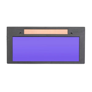 Lincoln VIKING 2x4C Auto Darkening Welding Lens Shade 10 KP3778-1, rectangular, solar sensor, purple tint for eye protection.