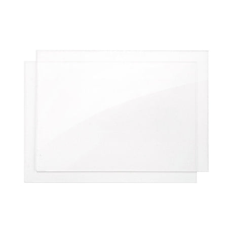 The Lincoln VIKING 3250D FGS Bulk Inside Cover Lenses KP5726-1 are shown as clear rectangular polycarbonate inside cover lenses measuring 108.3 x 78.3 x 1 mm, sold 50 per pack.