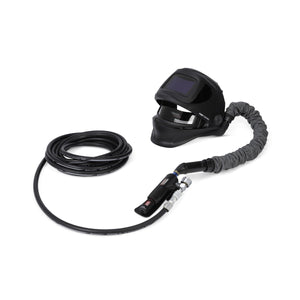 Lincoln VIKING 3250D FGS SAR supplied air respirator K5443-2 with helmet, air regulator and 25 foot industrial interchange input hose