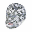 Lincoln Welding Cap Grey Camo XL K4821-XL with short brim, Lincoln Electric logo, and comfortable fit—ideal welding accessory.