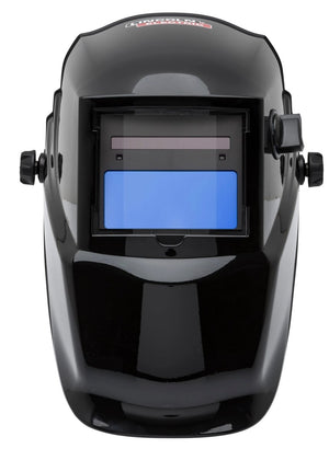 Lincoln Welding Kit K4767-1: auto-darkening helmet, gloves, sleeves, brush, magnet, doo rag, marker—welding gear on white.