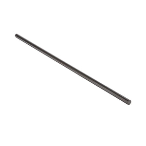 A long, straight, cylindrical metal rod with a smooth, dark finish—ideal for welder mobility or use with welding machine wheels—positioned diagonally on a white background.