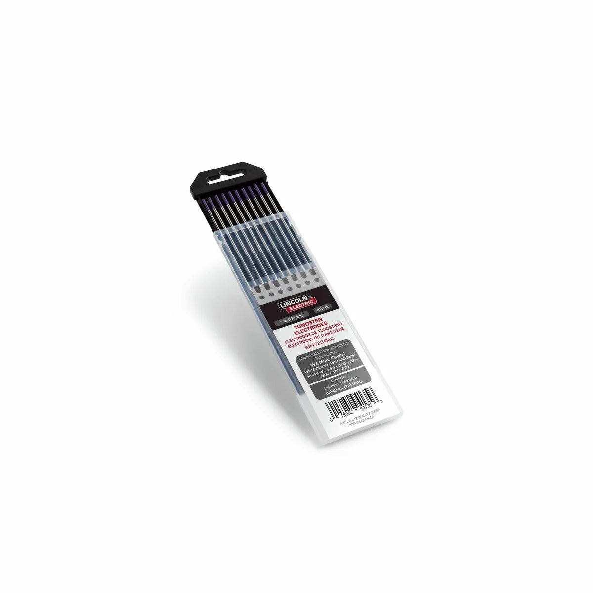 Lincoln WX Multi-Oxide Premium Tungsten Electrode, .020” x 7” KP4723-020 - WeldingMart.com