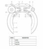 WeldingMart technical diagram of welding positioner parts: 3SA Saddle, Cap Ring, and Ring Gear for welding equipment repair.