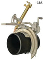 Mathey 1SA Saddle Machine 3–8in for pipe welding features brass torch, gears, hand crank—precision pipe cutting tool.