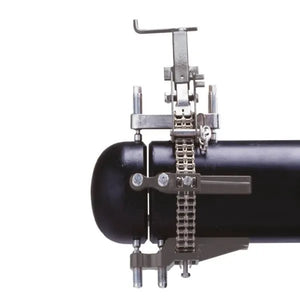 Mathey Sturdi Pipe Chain Clamp D249-SCSS for 4"-20" pipes with chain and bolts for precise pipe alignment in welding applications.