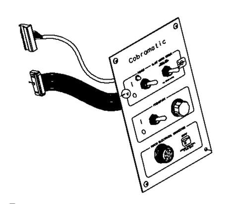 Professional-grade front panel assembly designed for 115V circuit breaker systems, featuring reliable operator interface and durable construction, ensures consistent control access in demanding welding environments.

