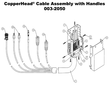 Professional-grade water hose assembly with 25-foot length designed for channel welding systems, featuring reliable coolant delivery and durable construction, ensures consistent cooling circulation in demanding welding environments.

