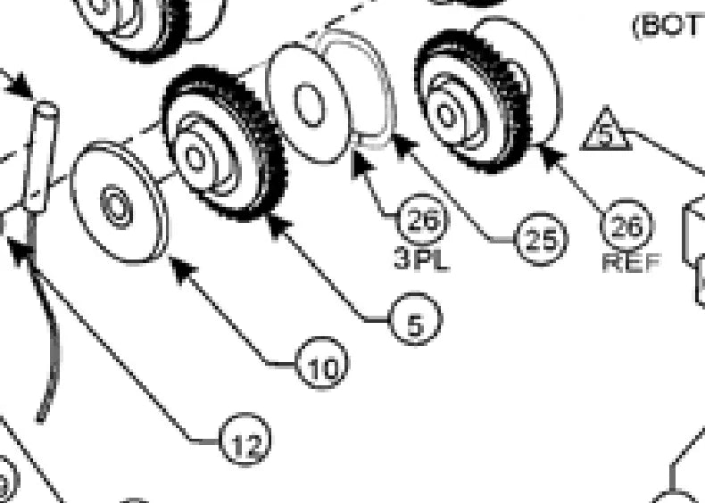 MK Products Assembly Main Gear 5002 - 003-1386
