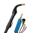 MK Cobra MX-HD Miller Compatible Push-Pull Welding Gun, 35FT, 250A, water-cooled, curved handle, copper nozzle, 10-pin plug.