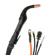 MK Products Cobra MX-HD Push-Pull Welding Gun 50ft 200A 7-Pin, air-cooled, with cables and connectors for welding tools.