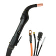 MK Products Cobra MX Push-Pull Gun 15FT, air-cooled 175A, 7-pin, copper nozzle, black handle, welding tool with 4 cables.