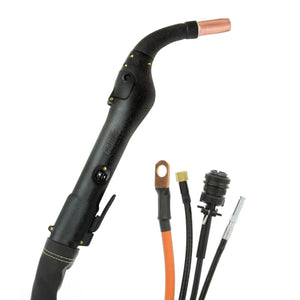 MK Products Cobra MX Push-Pull Welding Gun 35ft, 175A, 7-pin (266-835) with cables and connectors for WeldingMart tools.