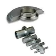 MK Products 4000 series extended collet designed for 0.313-inch (5/16 inch) outer diameter welding wire. Features precision machining, extended design for improved wire support, and durable construction for industrial use. This collet ensures accurate wire alignment and stable electrical contact, enhancing overall welding performance in compatible MK Products welding systems.

