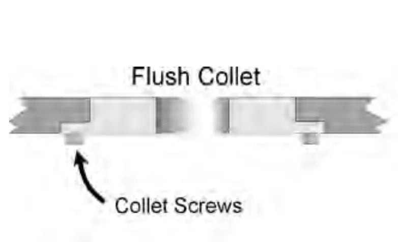 MK Products 5003 series flush collet designed for 21.3 mm outer diameter welding wire. Features precision machining, flush design for improved wire feeding, and durable construction for industrial use. This collet ensures accurate wire alignment and stable electrical contact, enhancing overall welding performance in compatible MK Products welding systems.


