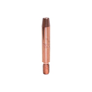 MK Products Contact Tip 1/4 X .053ID Spray Arc - 25pc Pkg - 621-0327-25. This package contains 25 precision-engineered contact tips designed for spray arc welding. Each tip features a 1/4" outer diameter, .053" (1.37 mm) inner diameter, and 1.50" (38.1 mm) length, optimized for 3/64" (1.2 mm) wire, offering durability and consistency for high-quality welds in spray transfer applications.

