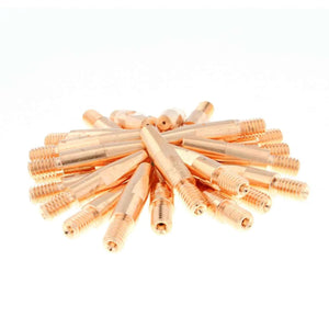 MK Products Contact Tip HD 3/8 X .041ID Short Arc - 25pc Pkg - 621-0396-25. This package contains 25 heavy-duty contact tips designed for short arc welding. Each tip measures 3/8 inch in diameter with a .041 inch inner diameter, offering precision and durability for consistent wire feeding and stable arc performance in short arc welding applications.

