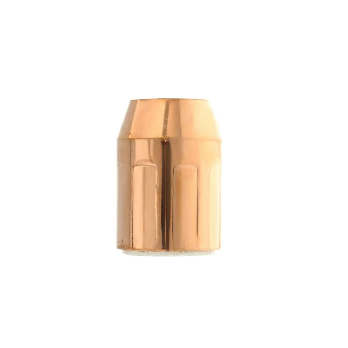 MK Products Flex Barrel Gas Cup #8 - 621-0465. This specialized gas cup is designed for flex barrel welding guns, offering optimal shielding gas coverage with enhanced maneuverability. Its #8 size and durable construction make it ideal for a wide range of welding applications, particularly in hard-to-reach areas and complex welding positions.

