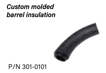 professional-grade barrel insulator - 301-0101 designed for Cobra SX welding systems. features custom molded construction and reliable insulation. ensures proper electrical isolation and thermal protection in demanding welding applications.

