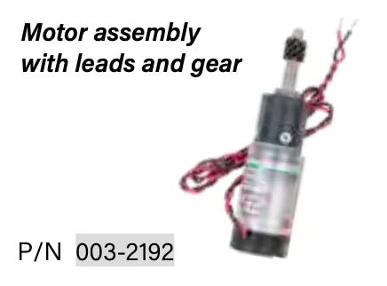 professional-grade motor assembly - 003-2192 designed for SX series welding systems. features complete assembly with leads and gear. ensures reliable wire feeding in demanding welding applications.

