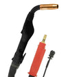 MK Products Python LX 15 ft Lincoln push-pull welding gun, air-cooled, 225A, copper nozzle, black/red handle, cable—WeldingMart.