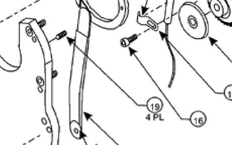 Professional-grade stainless steel pan socket screw with 4-40 thread and 3/4 inch length, featuring hex socket drive for secure fastening in welding equipment applications.

