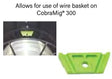 professional-grade wire basket adapter - 437-0340 designed for Cobra MIG 300 systems. features precision engineering and secure mounting design. ensures reliable wire basket integration in demanding welding applications.


