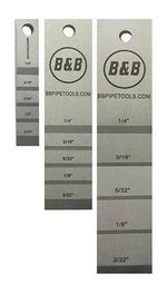 The Stepped Pipe Wedge Large 2132, for welding and pipe fitting, labeled steps, top hole, B&B logo at WeldingMart.
